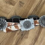 Lucky and Blessed L&B Cowhide Belt  Concho  Photo 0