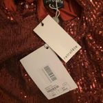 Retrofete Size L Sequin Long Sleeve Mini Dress Brown Size L Photo 10