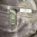 Rag and Bone  Tie-Dye Linen-Cotton Tee – Raw Hem, Washed Black/Charcoal – Size M Photo 7