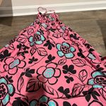 ZARA  Pink Black Floral Cotton Poplin Midi Dress Size S Photo 11