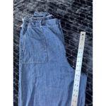 Tommy Hilfiger Women's Denim Culottes Wide Leg Cropped Drawstring Waist Sz XL Photo 8