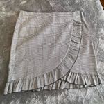 Romeo + Juliet Couture  Plaid Ruffled Skirt Black White Sz L Photo 4