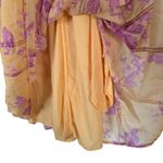 Free People Sully Tunic / Mini Dress Purple Orange Yellow Floral Printed Shift Photo 7