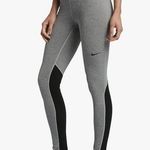 Nike Womens Pro Warm Training Tights Grey Dark Black 803102-063 Size Medium Photo 0