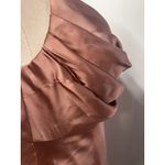 Revelry Skye Satin Desert‎ Rose Bridesmaid Dress Womens 4 Petite maxi Prom New Pink Size 4P Photo 10
