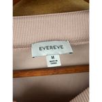 Evereve Mariana Sleek Pullover Crewneck Ruffle Sleeve Blush Pink Women’s Medium Photo 6