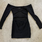 White Fox Boutique Black White Fox Mini Dress Photo 0