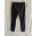 7 For All Mankind 7 For All Mankind Women's 27 Black Suede Skinny Jean Moto Punk Goth Whimsy Photo 4