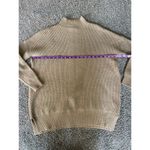 Miss Selfridge  Camel Knit Sweater XS Mock Neck Longline Pullover Photo 3