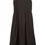 J.Crew women’s Drop-waist mixy dress A-line midi black lined Size M NWT Photo 4