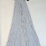 Reformation NWT Vintage  Larkspur Linen Maxi Dress - White Stripe - XS Photo 6