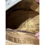 Etienne Aigner Purse~ Beige Linen Blend~Burgundy Trim~Snap Close Gold Hardware Photo 8