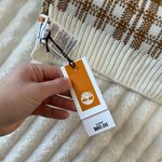 Timberland NWT Brown and White Plaid Scarf Photo 1