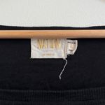 Nation Ltd  Square Neck Top Size Large Ruffle Sleeve Pima cotton black blouse Photo 1