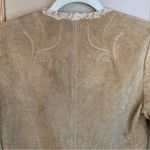 Saguaro khaki suede leather jacket EUC Tan Size M Photo 5