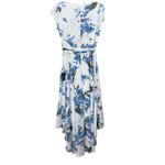 Lulus NWT  French Countryside Blue White Floral Hi Low Sleeveless Dress MEDIUM Photo 7