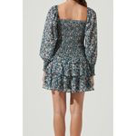 ASTR  the Label Marietta Dress in Blue Peach Multi Floral Large New Womens Mini Photo 1