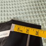 Calvin Klein NWT Black Sheath Dress Womens 4 Office Work Cocktail Zipper Accents Photo 7