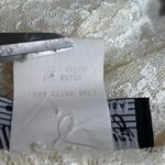 Vintage All That Jazz Floral Lace Dress Ivory Long Sleeve Button Front Bridal Size M Photo 10