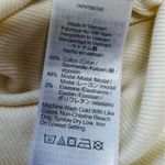 Madewell Fine Ribbed Supercrop Crewneck Long-Sleeve Tee Antique Cream size M Photo 5