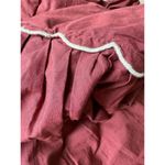 Anthropologie NWT Forever That Girl  Scalloped Mini Dress Rusty Brown size Medium Photo 10