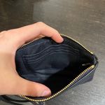 Coach  navy blue Leather Wristlet Sleek Design Photo 3