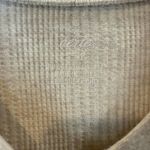 Aerie  Women's Heart eyes ribbed waffle henley long sleeve shirt beige small Photo 7