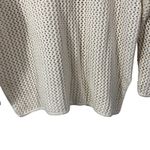J.Crew Linen Cotton Open Knit Sweater Cream Pullover Slouchy Women's M Photo 8