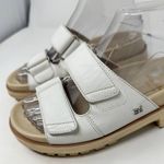 Sam Edelman NEW  Eliana White Leather Lug Sole Slip On Sandals Size 5, MSRP $140 Photo 4