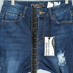 Rue 21  Jeans Curvy High Rise Ankle Jegging Womens 6 Distressed Dark Wash Denim Photo 8