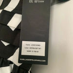Karl Lagerfeld  Short‎ Sleeve Surplice Mini Dress - Size 10 - Black/White - NWT Photo 12