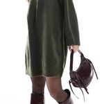 ASOS Crew Neck Green Sweater Dress Photo 0