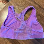 PINK - Victoria's Secret Victoria's Secret PINK Purple Lace Detail Sports Bra Photo 1