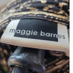 Maggie Barnes 32W Plus Size Shirt Dress Black Beige Print Long Sleeve Career Photo 3