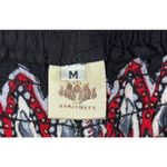 Bajamath Haram Palazzo Pants Womens Sz M Black Floral Boho Hippie Festival Beach Size M Photo 8