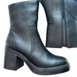 SO  Miski Women’s Platform Dress Boots Onyx Y2K Block Heel Size 8.5 Brand New Photo 1