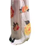 Aura  Pink Sleeveless Backless Maxi Dress with Floral Print Small‎ Photo 3