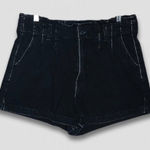 American Eagle High Waist Denim Shorts Black Women's Size 12 Photo 0