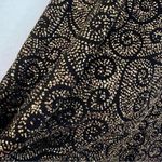 Vintage Y2K J.B.S. Ltd Glitter Cowl Neck Top Made in USA Evening Wear Rival Sz M Black Size M Photo 5