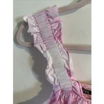 ZARA Pink White Tie Dye Print Ruffle Strap Square Neck Tiered Tank Womens XS Photo 4