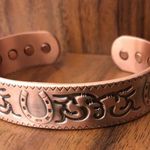 Horse Shoe Design Pure Copper Magnetic Bracelet Energy Cuff Bangle Good Luck Photo 0
