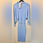ZARA LIMITED EDITION Baby Blue Knit Bandage Stretch Midi Small NWT Photo 7