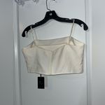 Sincerely Jules Strapless Ivory Bustier Corset CropTop Western Coastal Cowgirl L White Size L Photo 1