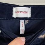 Free People NWT Driftwood Wyatt Velvet Flare Pants Navy Size 28x34 Floral Embroidery Photo 3