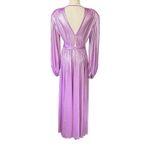 Bronx and Banco  Zoe Lame Gown Cocktail Maxi Dress Purple Size‎ XS Photo 4