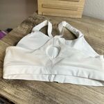 Gymshark Women’s Small Essential White Sports Bra Front Zip Photo 2