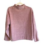 Madewell NWT Striped Jacquard Funnelneck Top In Pink Size Medium Photo 2