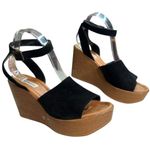 Steve Madden Kamry Wedges Platform Sandals Real Suede Upper Photo 11