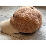 Zyia  Active Sherpa Baseball Cap Hat Fuzzy OSFA Teddy Suede Adjustable Camel Photo 5