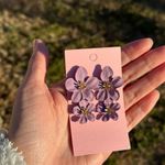 Betsey Johnson Floral Pink Earrings Photo 2